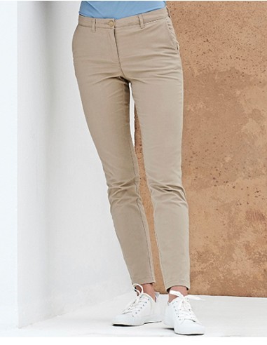 H-H651-Ladies Stretch Chino